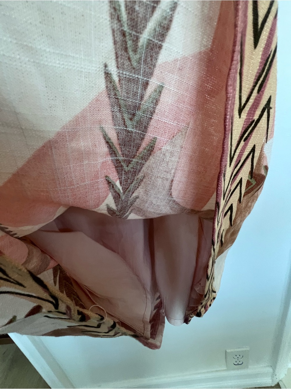 Petal & Pup NWT Linen blend Giada Tie Strap Minidress/ tropical NWT $100 retail - Picture 7 of 10